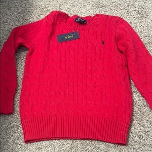 Polo Ralph Lauren Red Boy’s Knit Sweater